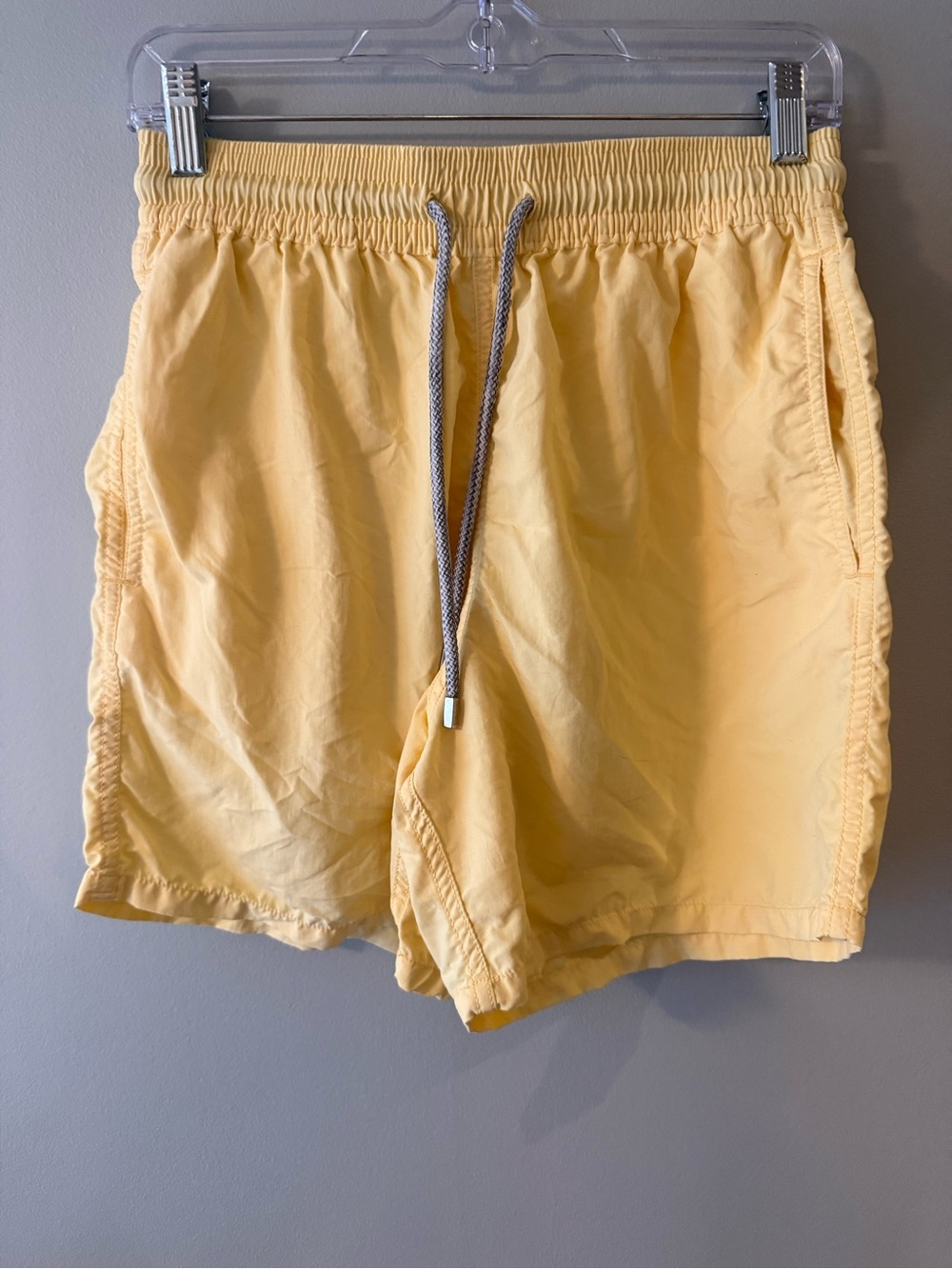 Men’s Vilebrequin Butter Yellow Swim Shorts Size Large Summer Vacation